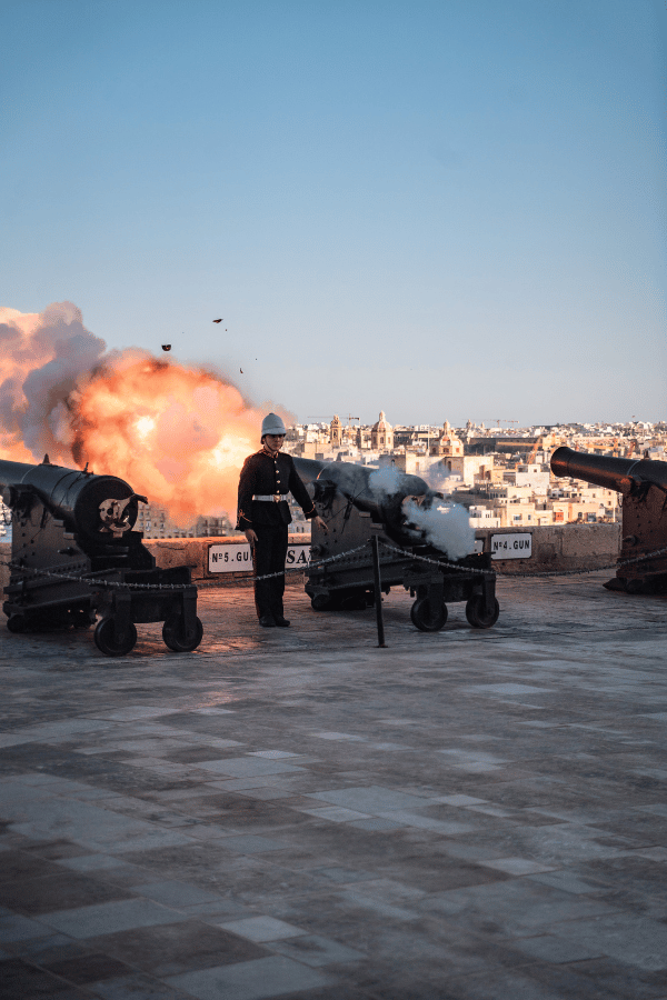 Saluting Battery Cannons