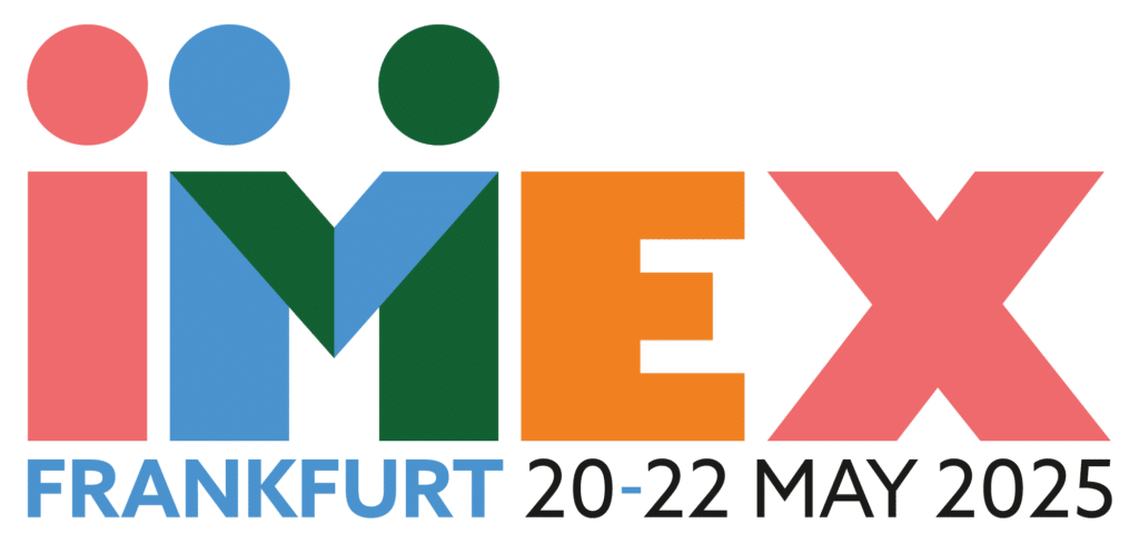 IMEX Frankfurt 2025 event banner featuring the text ‘IMEX Frankfurt 20-22 May 2025’.