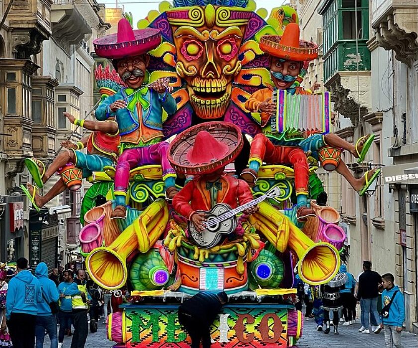 A_Traditional_Carnival_Float_in_Malta,_showcasing_the_traditions_of_Mexico
