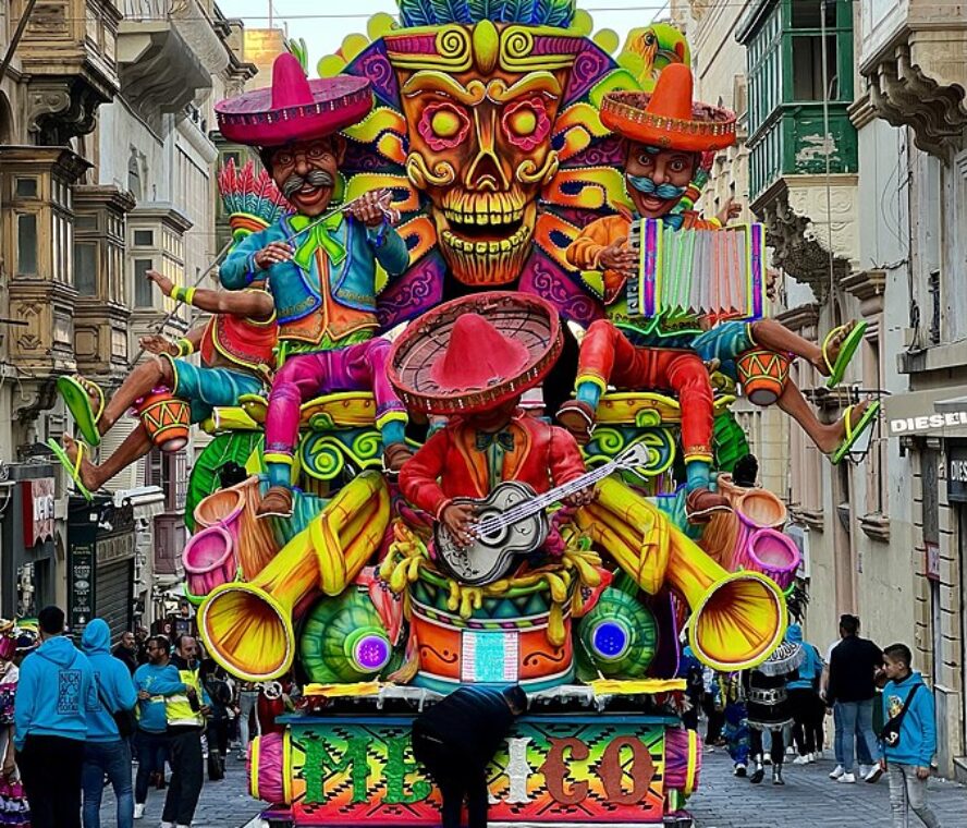 A_Traditional_Carnival_Float_in_Malta,_showcasing_the_traditions_of_Mexico