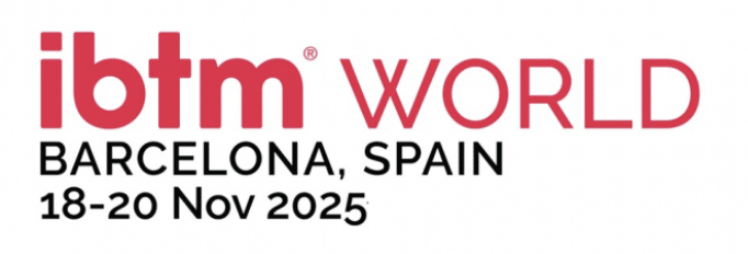 IBTM World logo with event details: Barcelona, Spain, 18–20 November 2025