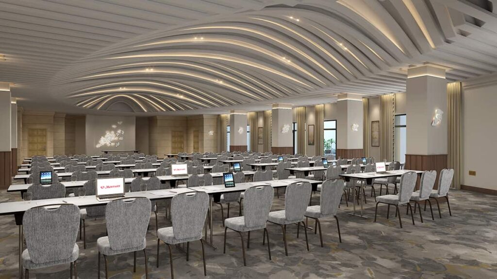 The Conference Center Ballroom at the Marriott Hotel