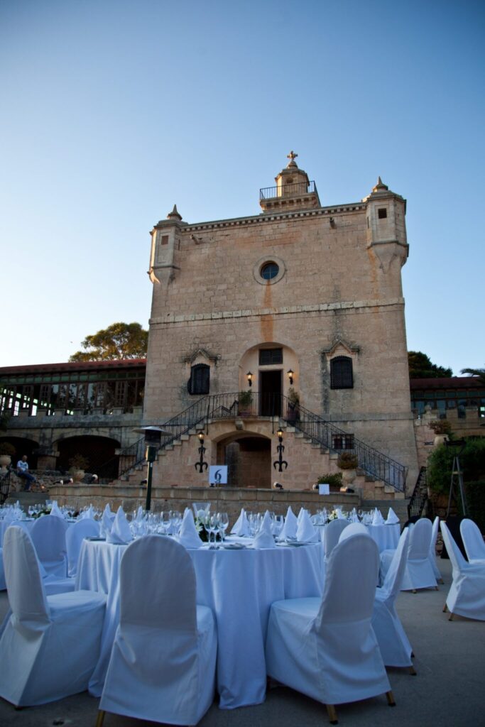 Castello Zamittello, a historic Norman-style castle and event venue located in Mġarr, Malta